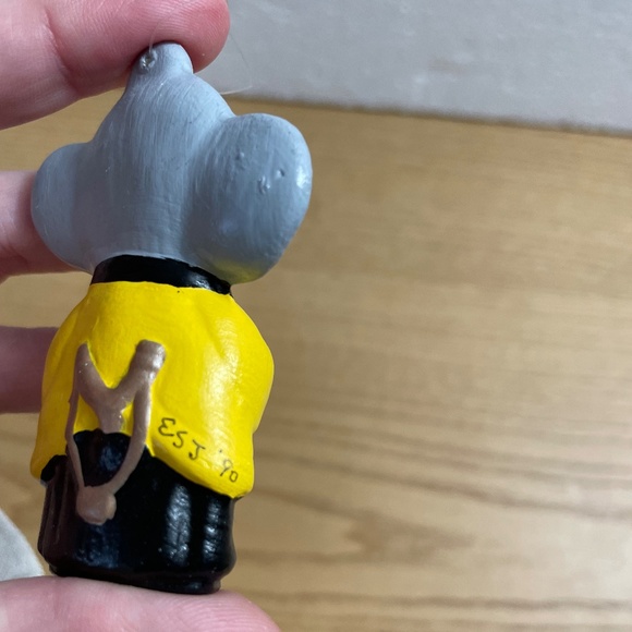 Vintage Ceramic Mouse Christmas Ornament 3.5” Handmade Choir Boy Silent Night - Picture 3 of 7